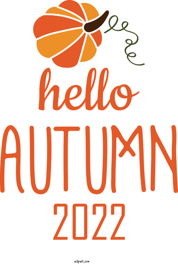 Free Hello Fall Logo Design Line For Hello Autumn Clipart Transparent Background