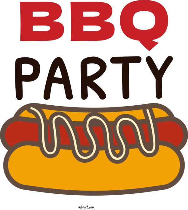 Free Food Logo Cartoon Line For Barbecue Clipart Transparent Background