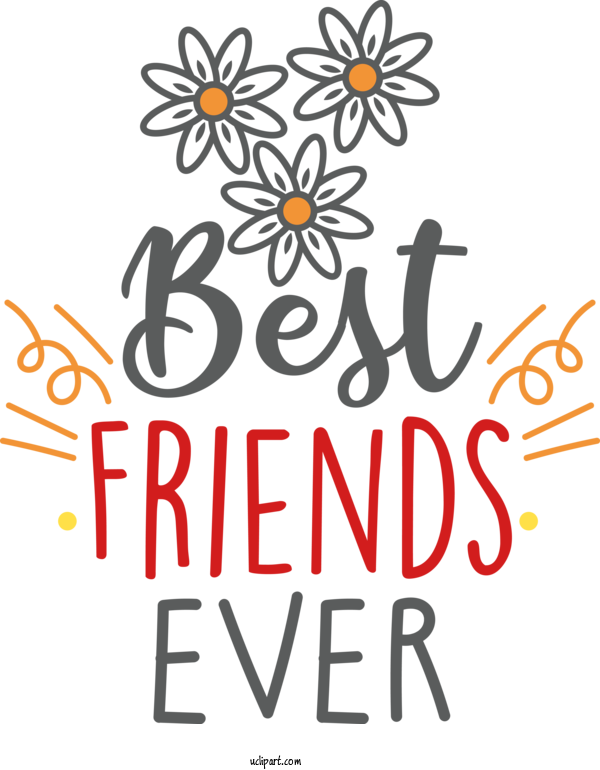 Free Holiday Cut Flowers Human Logo For Friendship Day Clipart Transparent Background