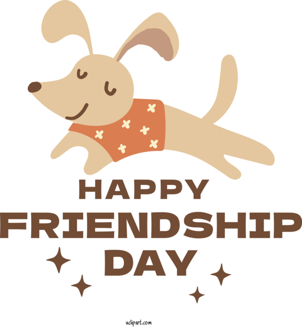 Free Holiday Rabbit Dog For Friendship Day Clipart Transparent Background