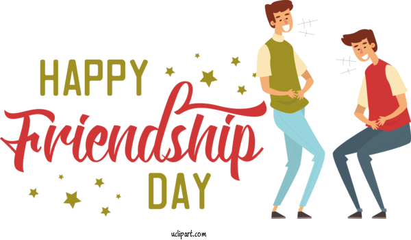 Free Holiday Human Public Relations Logo For Friendship Day Clipart Transparent Background