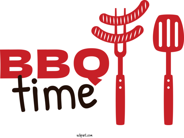 Free Food Logo Drawing Design For Barbecue Clipart Transparent Background