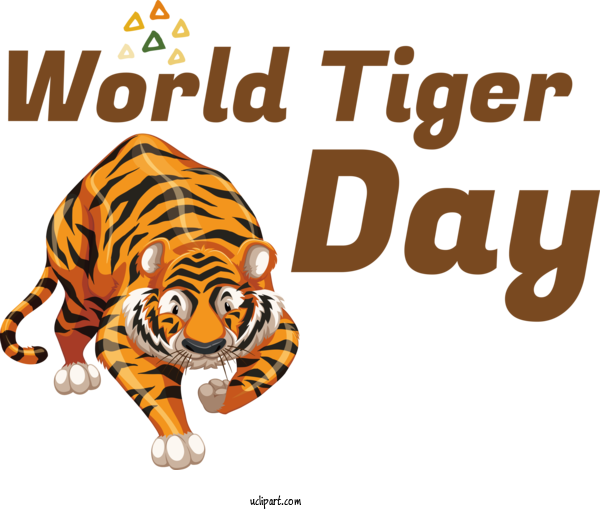 Free Holiday Tiger Lion White Tiger For World Tiger Day Clipart Transparent Background