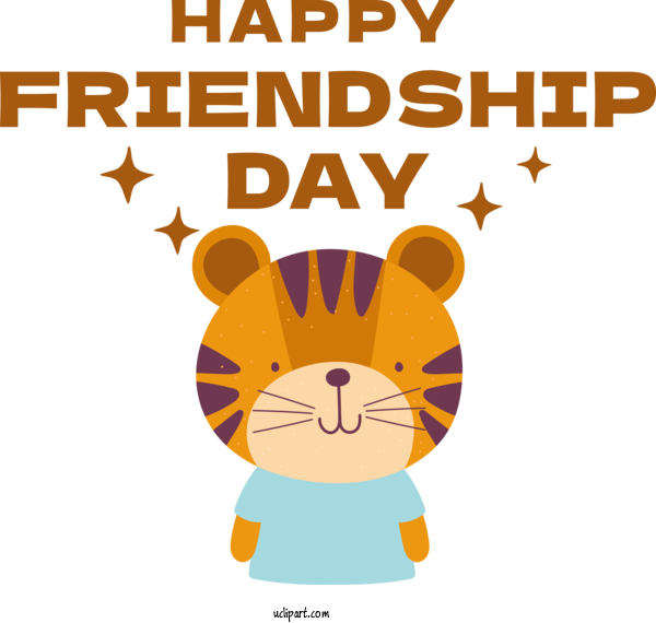 Free Holiday Cat Like Cat Cartoon For Friendship Day Clipart Transparent Background