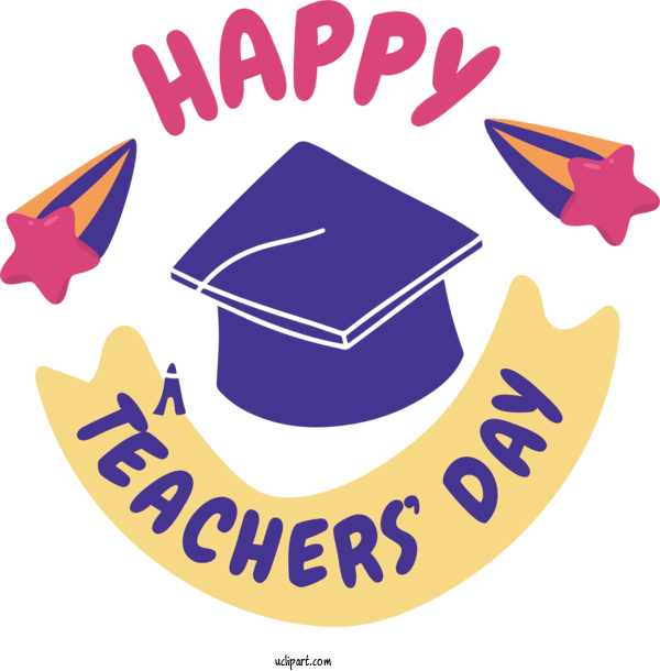 Free Holiday Logo Symbol Line For Happy Teachers Day Clipart Transparent Background
