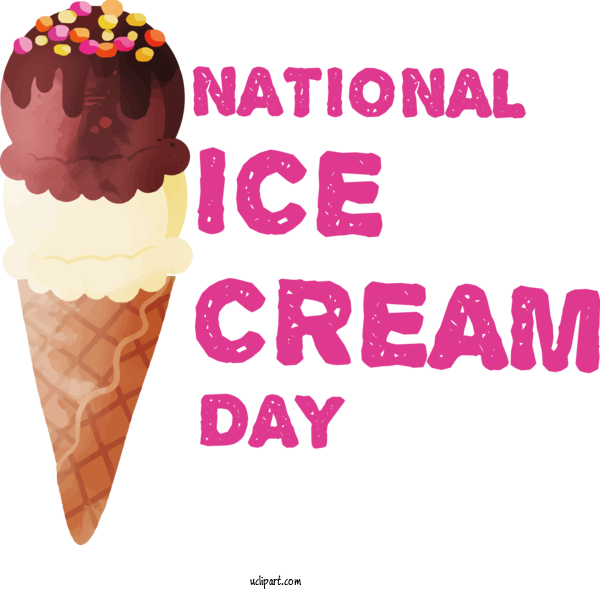 Free Holiday Ice Cream Cone Battered Ice Cream Neapolitan Ice Cream For National Ice Cream Day Clipart Transparent Background