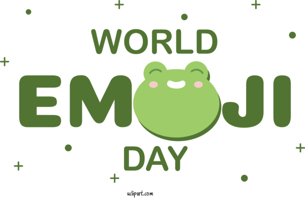 Free Holiday Frogs Logo Leaf For World Emoji Day Clipart Transparent Background
