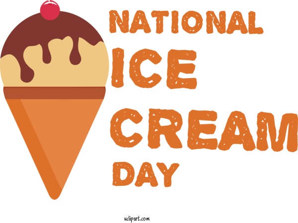 Free Holiday Ice Cream Cone Ice Cream Cone For National Ice Cream Day Clipart Transparent Background