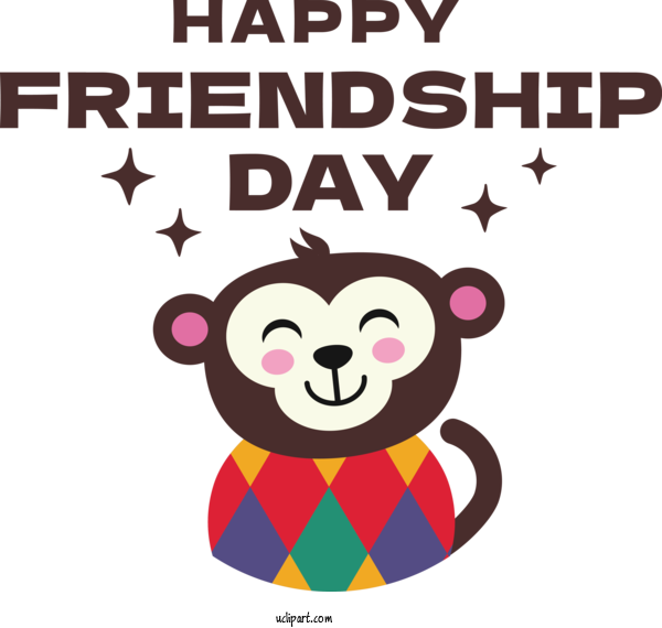 Free Holiday Human Logo Cartoon For Friendship Day Clipart Transparent Background