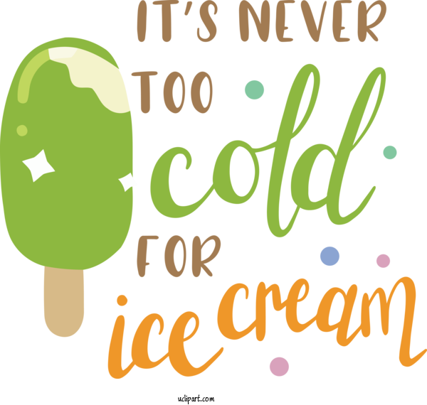 Free Holiday Human Logo Design For Never Too Cold For Ice Cream Clipart Transparent Background