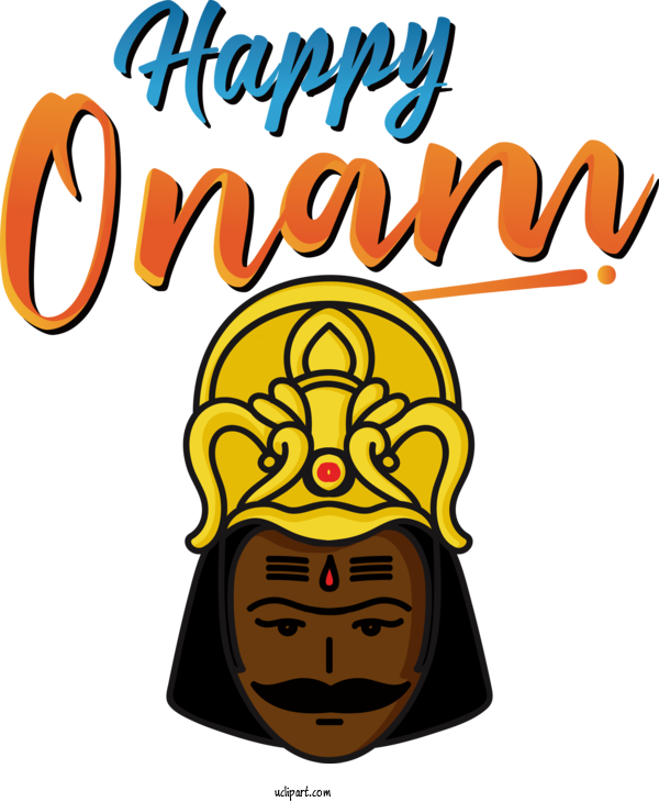 Free Holiday Human Logo Cartoon For Happy Onam Day Clipart Transparent Background