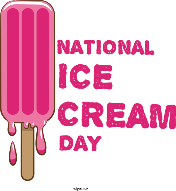 Free Holiday Design Cartoon Line For National Ice Cream Day Clipart Transparent Background