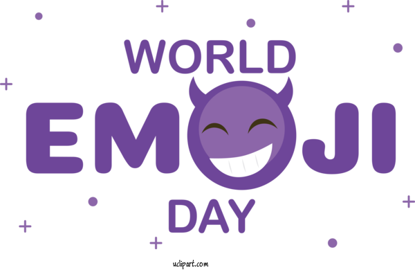 Free Holiday Design Logo For World Emoji Day Clipart Transparent Background