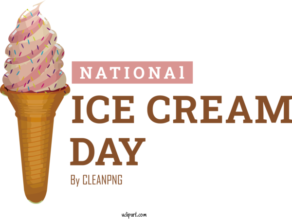 Free Holiday Battered Ice Cream Ice Cream Cone Ice Cream For National Ice Cream Day Clipart Transparent Background