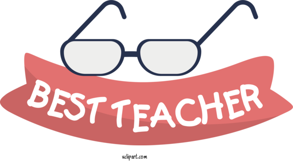 Free Holiday Glasses Design Sunglasses For Best Teacher Clipart Transparent Background