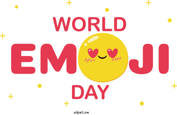 Free Holiday Smiley Logo Yellow For World Emoji Day Clipart Transparent Background