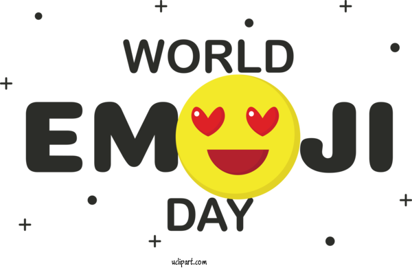 Free Holiday Smiley Logo Yellow For World Emoji Day Clipart Transparent Background