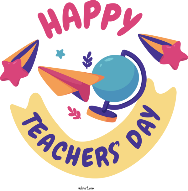Free Holiday Logo Design Line For Happy Teachers Day Clipart Transparent Background