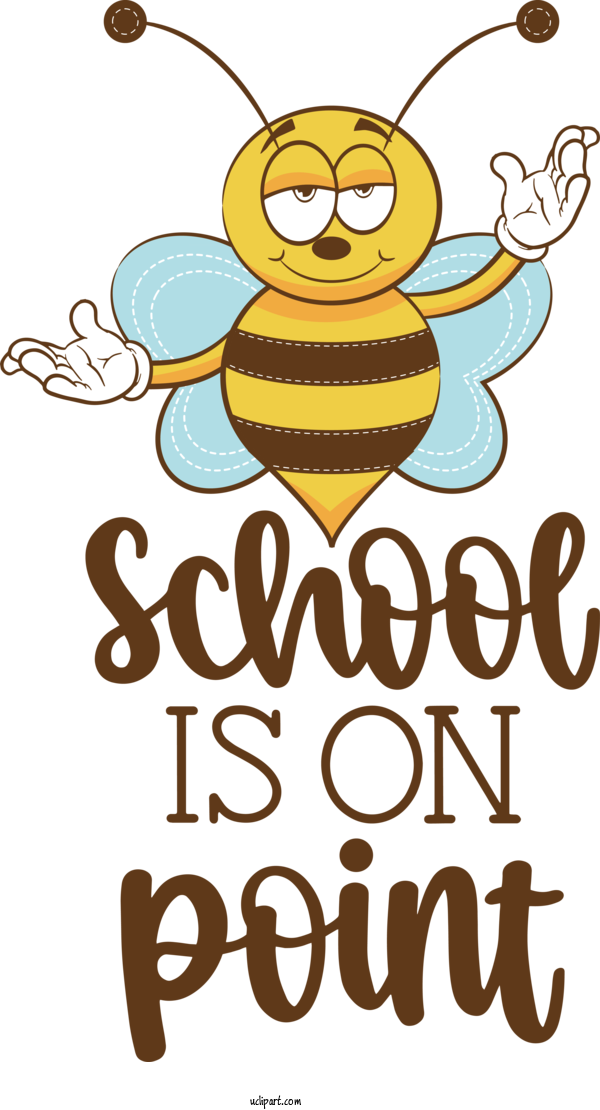 Free Holiday Honey Bee Insects Bees For School Is On Point Clipart Transparent Background