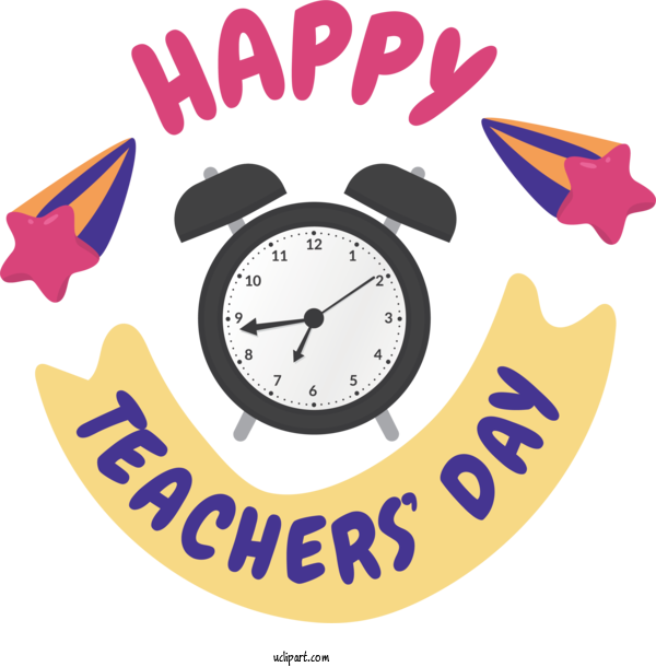 Free Holiday Logo Yellow Design For Happy Teachers Day Clipart Transparent Background