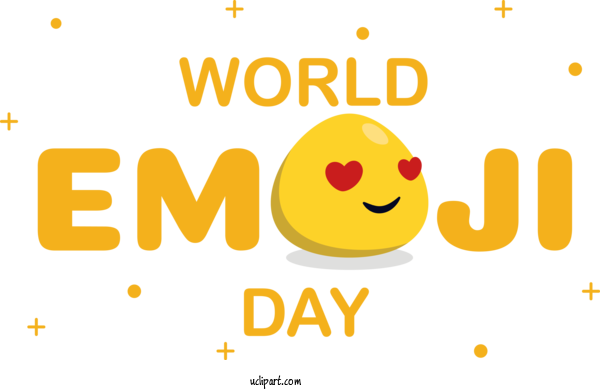 Free Holiday Smiley Logo Happiness For World Emoji Day Clipart Transparent Background