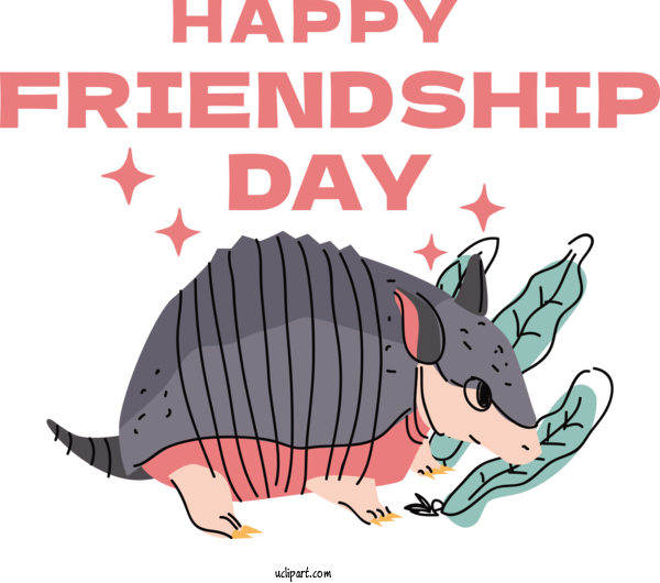 Free Holiday Drawing Cartoon Design For Friendship Day Clipart Transparent Background