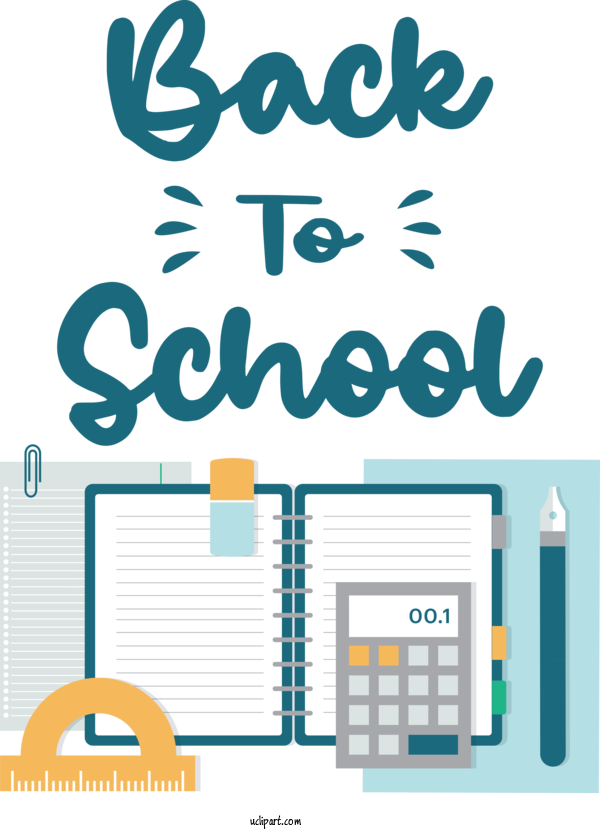 Free Holiday Logo Text School For Back To School Clipart Transparent Background