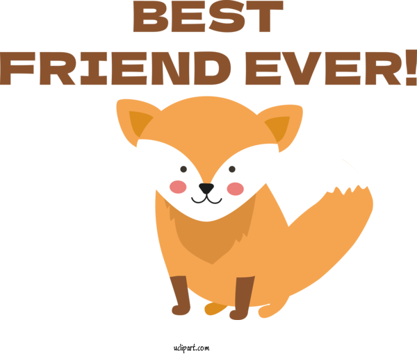 Free Holiday Cat Red Fox Dog For Best Friend Ever Clipart Transparent Background