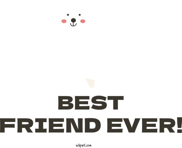 Free Holiday Logo Font Design For Best Friend Ever Clipart Transparent Background