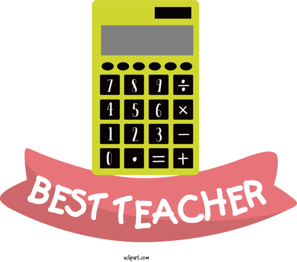 Free Holiday Telephone Mobile Phone Calculator For Best Teacher Clipart Transparent Background