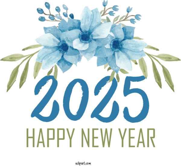 Free Holiday Flower Flower Bouquet Floral Design For 2025 NEW YEAR Clipart Transparent Background