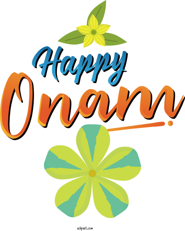 Free Holiday Leaf Flower Tree For Happy Onam Day Clipart Transparent Background