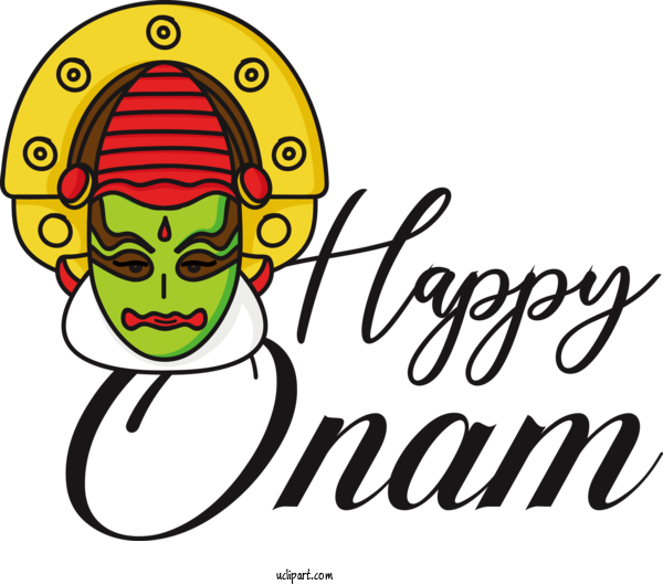 Free Holiday Human Cartoon Happiness For Happy Onam Clipart Transparent Background