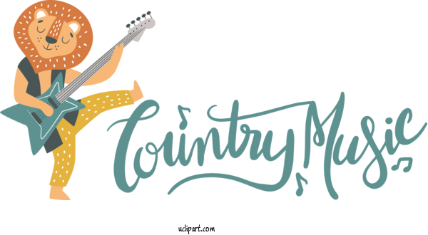 Free Holiday Design Logo Text For Country Music Clipart Transparent Background