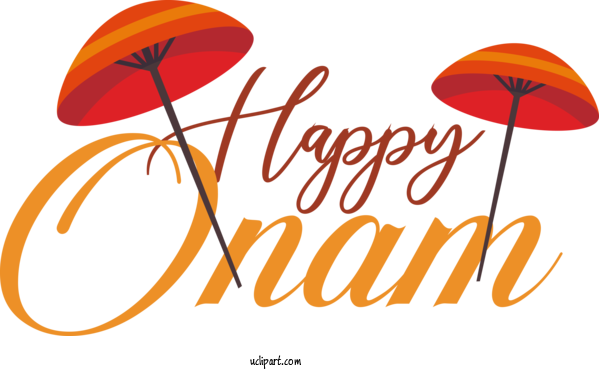 Free Holiday Logo Design Line For Happy Onam Clipart Transparent Background