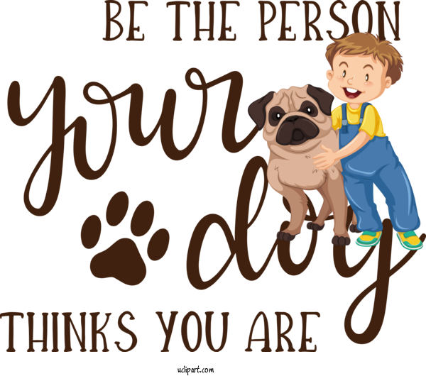 Free Holiday Pug Snout Human For Dog Day Clipart Transparent Background