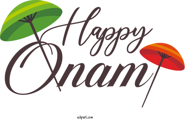 Free Holiday Design Logo Leaf For Happy Onam Clipart Transparent Background