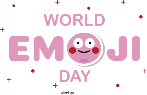 Free Holiday Meter Design Logo For World Emoji Day Clipart Transparent Background