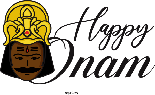 Free Holiday Human Logo Facial Hair For Happy Onam Clipart Transparent Background