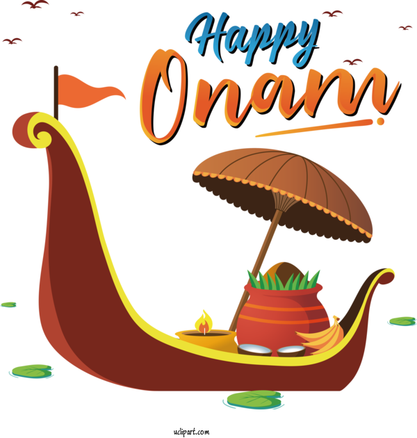 Free Holiday Icon Drawing Logo For Happy Onam Clipart Transparent Background