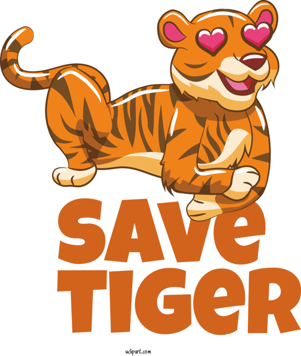 Free Holiday Bengal Tiger Lion Sumatran Tiger For Save Tiger Clipart Transparent Background