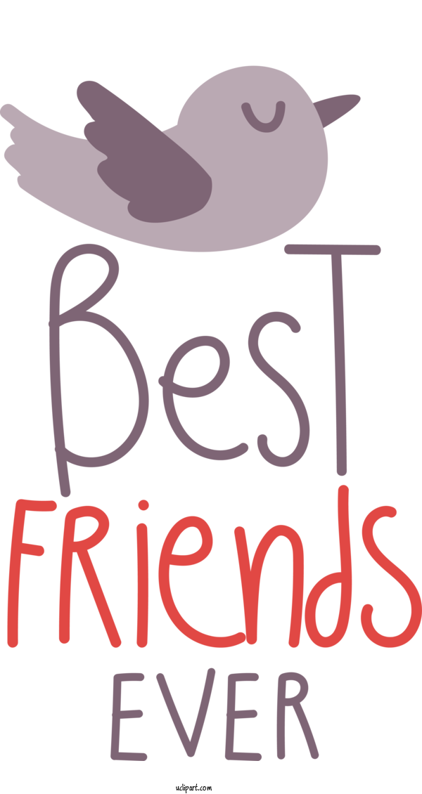 Free Holiday Birds Design Logo For Best Friends Ever Clipart Transparent Background