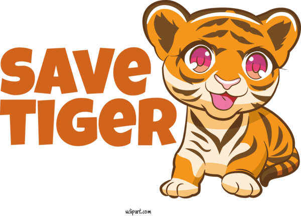 Free Holiday Tiger New Year 2022 For Save Tiger Clipart Transparent Background