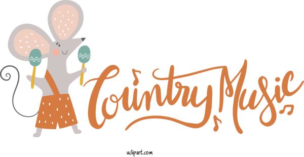 Free Holiday Logo Cartoon Design For Country Music Clipart Transparent Background