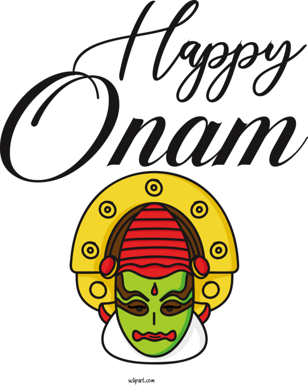 Free Holiday Flower Logo Design For Happy Onam Clipart Transparent Background