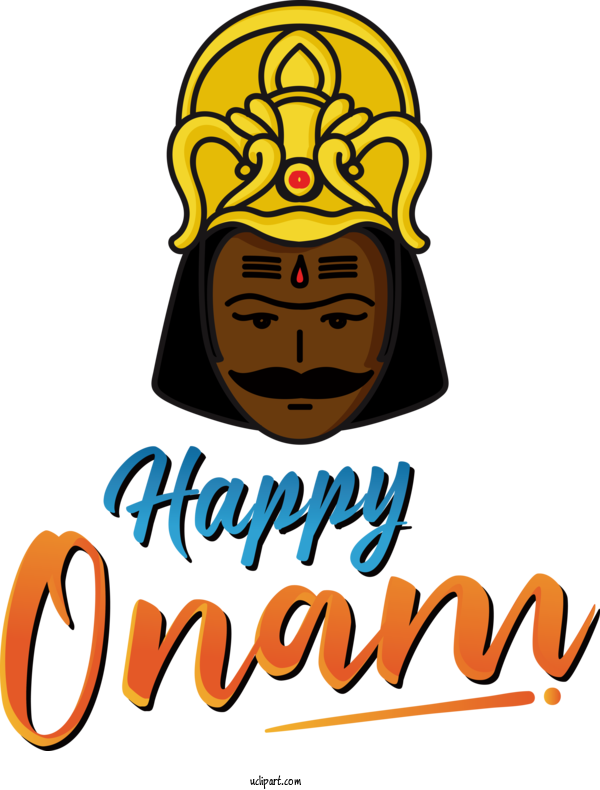 Free Holiday Human Logo Cartoon For Happy Onam Clipart Transparent Background