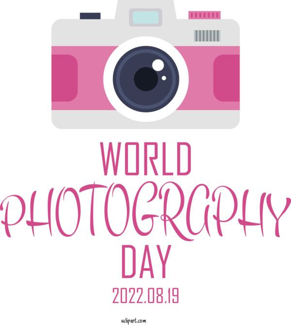 Free Holiday Camera Design Logo For World Photography Day Clipart Transparent Background