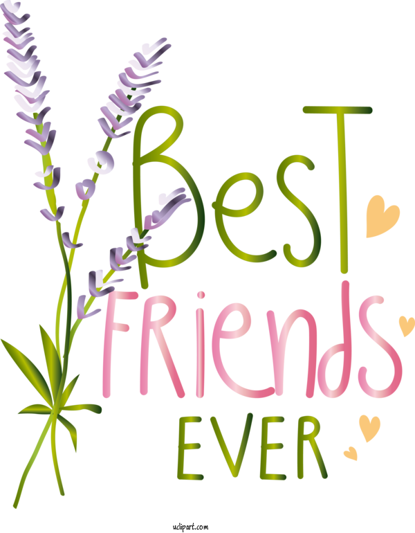 Free Holiday Leaf Plant Stem Floral Design For Best Friends Ever Clipart Transparent Background