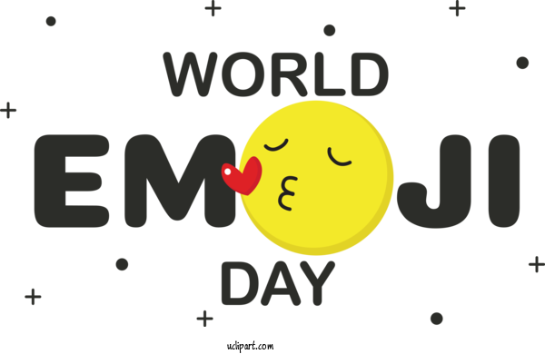 Free Holiday Smiley Font Happiness For World Emoji Day Clipart Transparent Background