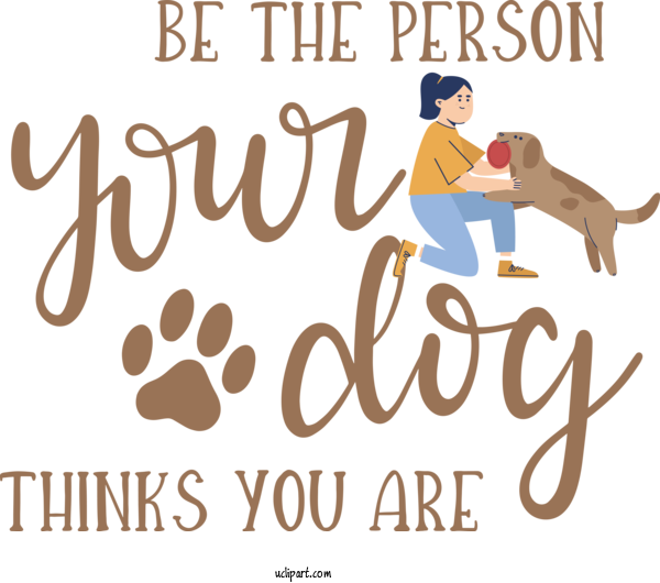 Free Holiday Dog Human Logo For Dog Day Clipart Transparent Background